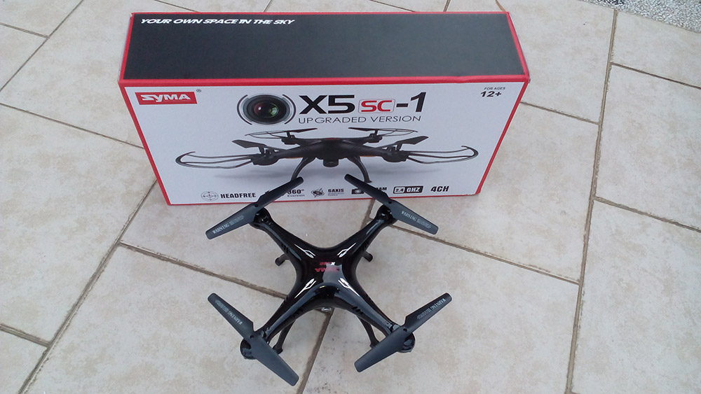 Still from Syma X5SC-1 Falcon HD Camera Drone Quadcopter Unboxing, Maiden Flight, and Review